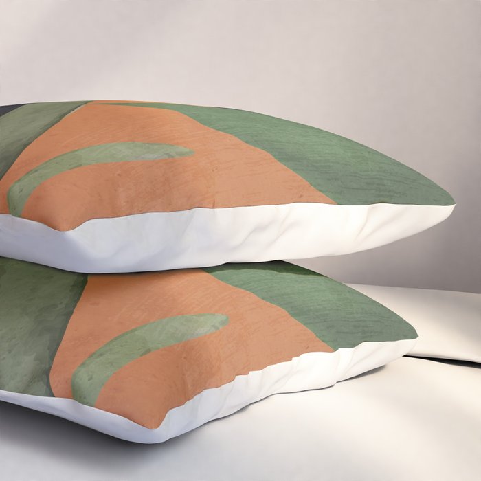 Abstract Art Tropical Leaves 38 Pillow Sham Gallery Image 3