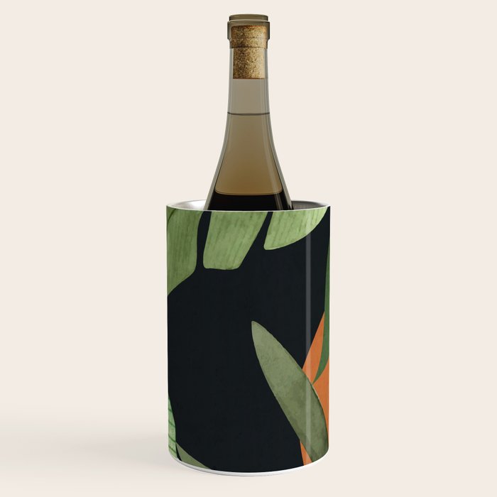 Abstract Art Tropical Leaves 38 Wine Chiller Gallery Image 1