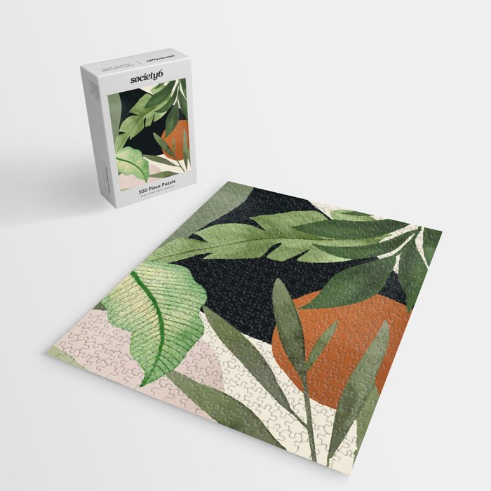 Abstract Art Tropical Leaves 38 Jigsaw Puzzle Gallery Image 2