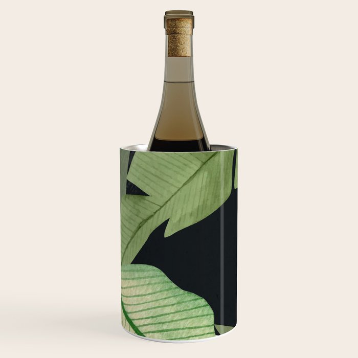 Abstract Art Tropical Leaves 38 Wine Chiller Gallery Image 2