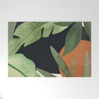 Abstract Art Tropical Leaves 38 Welcome Mat Gallery Image 1