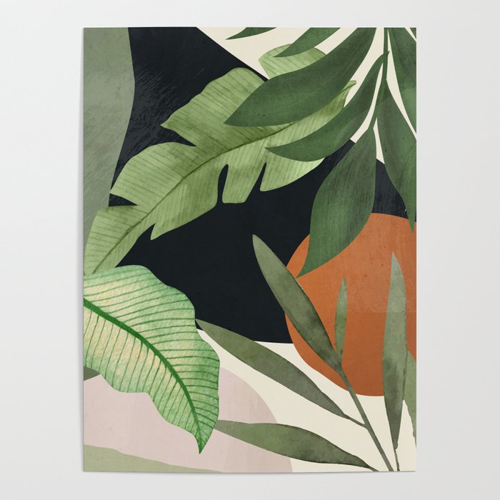 Abstract Art Tropical Leaves 38 Poster Gallery Image 4