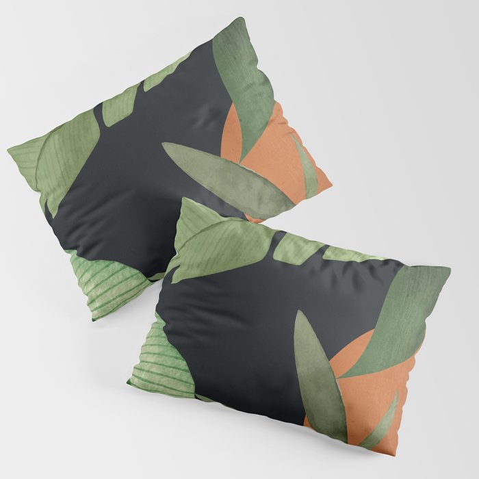Abstract Art Tropical Leaves 38 Pillow Sham Gallery Image 3