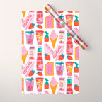 Strawberry Snacks Wrapping Paper Gallery Image 1