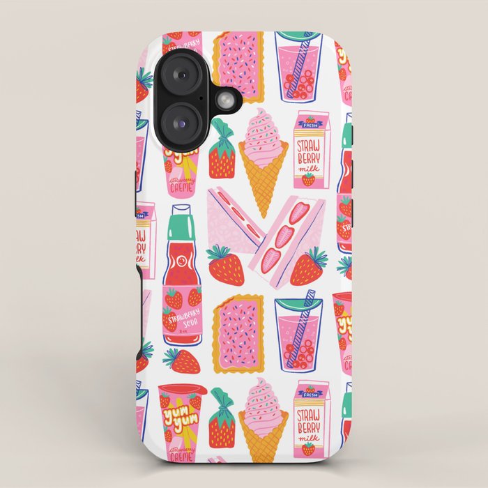 Strawberry Snacks iPhone Case Gallery Image 1