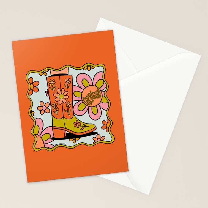 Capricorn Groovy Boot Stationery Card Gallery Image 2