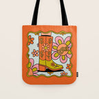 Capricorn Groovy Boot Tote Bag Gallery Image 1