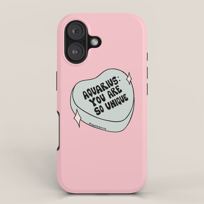Aquarius Conversation Heart iPhone Case Gallery Image 1