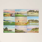 Famous Golf Courses In The USA Collage Welcome Mat Gallery Image 1