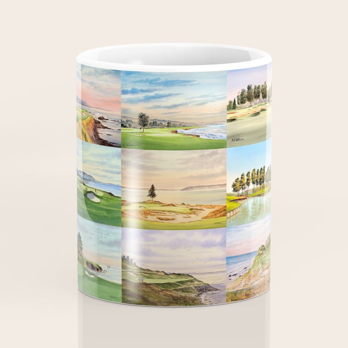 Famous Golf Courses In The USA Collage Coffee Mug Gallery Image 4