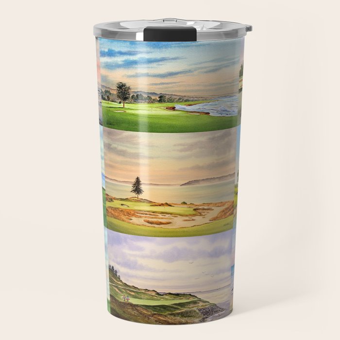 Famous Golf Courses In The USA Collage Travel Mug Gallery Image 1