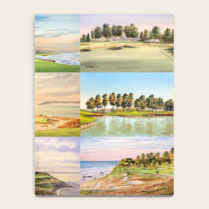 Famous Golf Courses In The USA Collage Notebook Gallery Image 4