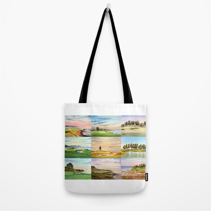 Famous Golf Courses In The USA Collage Tote Bag Gallery Image 2