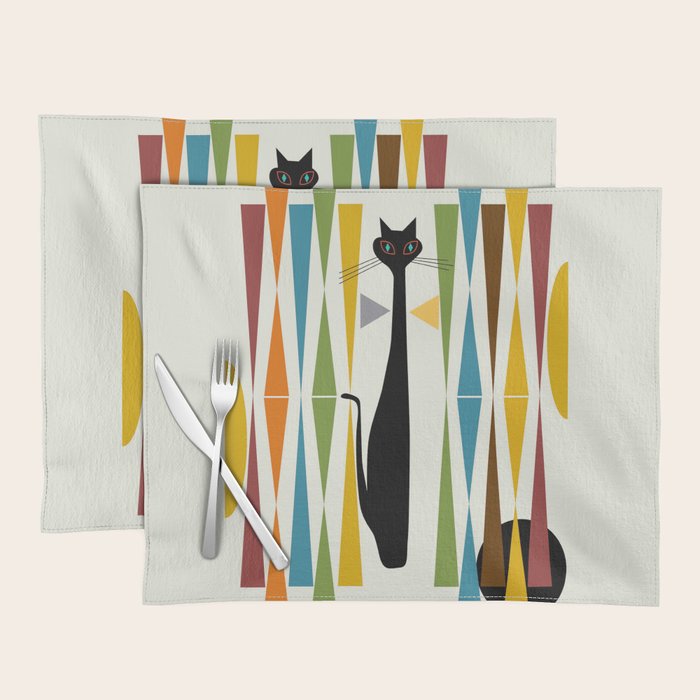 Mid-Century Modern Art Cat 2 Placemat Gallery Image 1