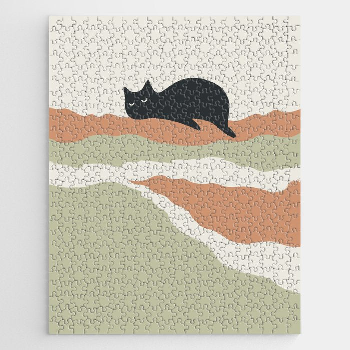 Magic meow 3 lazy cat Jigsaw Puzzle Gallery Image 1