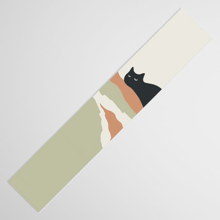 Magic meow 3 lazy cat Table Runner Gallery Image 3