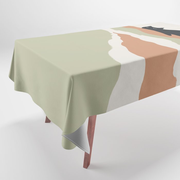 Magic meow 3 lazy cat Tablecloth Gallery Image 1