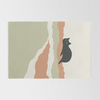 Magic meow 3 lazy cat Rug Gallery Image 2
