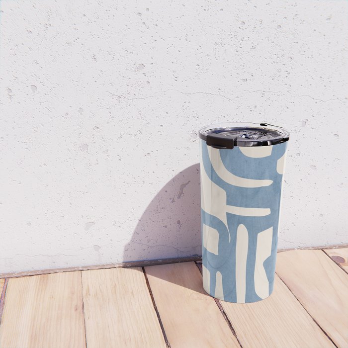 Modern Abstract Shapes 35 Travel Mug Gallery Image 4