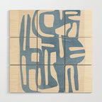 Modern Abstract Shapes 35 Wood Wall Art Gallery Image 1