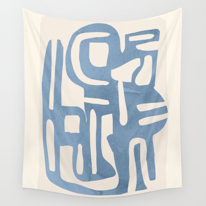 Modern Abstract Shapes 35 Wall Tapestry Gallery Image 4
