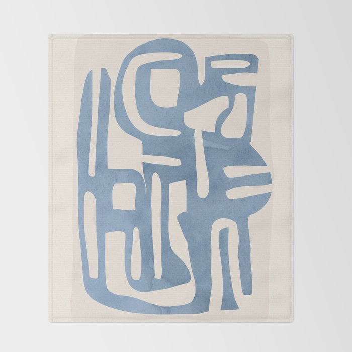Modern Abstract Shapes 35 Throw Blanket Gallery Image 2