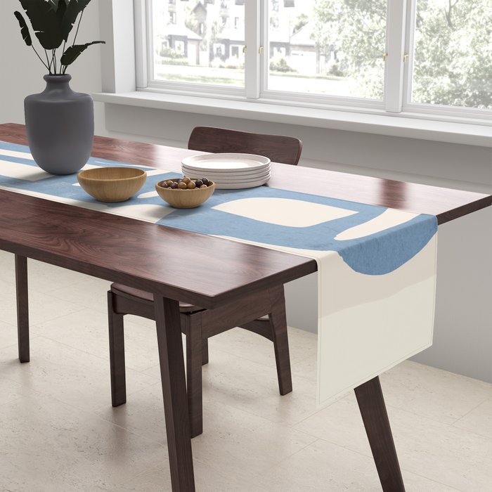 Modern Abstract Shapes 35 Table Runner Gallery Image 2