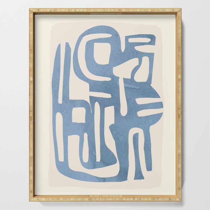 Modern Abstract Shapes 35 Serving Tray Gallery Image 1