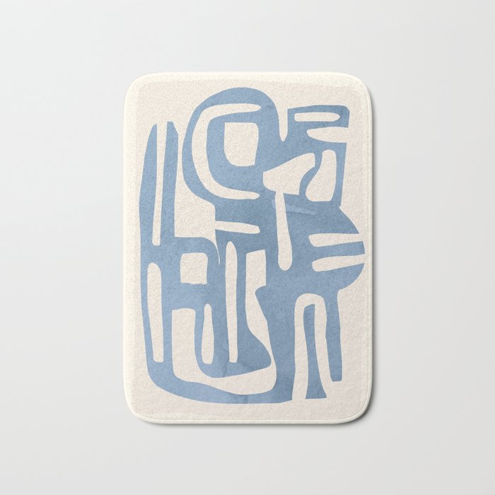 Modern Abstract Shapes 35 Bath Mat Gallery Image 1