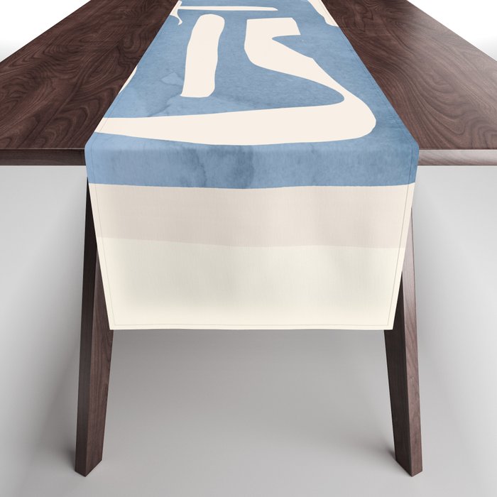 Modern Abstract Shapes 35 Table Runner Gallery Image 1