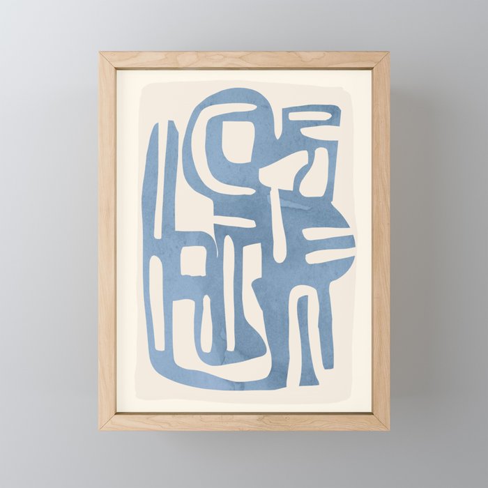 Modern Abstract Shapes 35 Mini Art Print Gallery Image 1