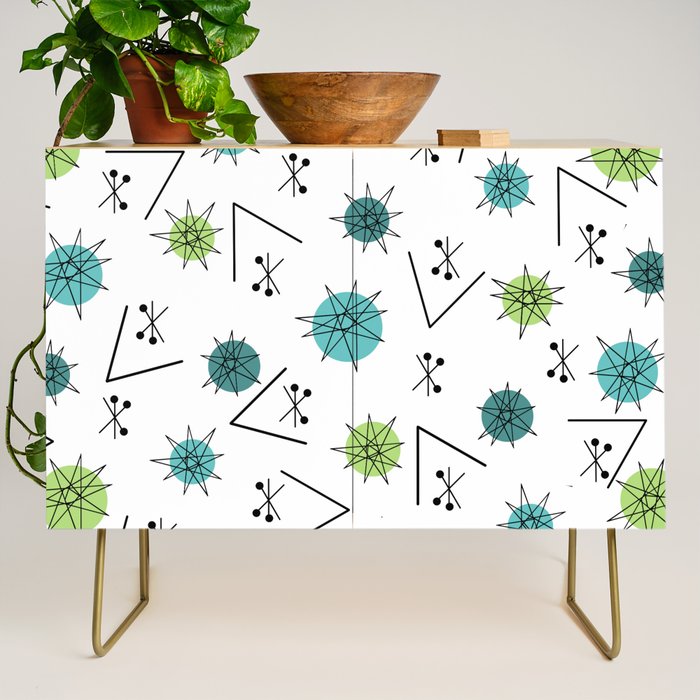 Mid Century Modern Sputnik Starburst Planets 9 Credenza Gallery Image 1