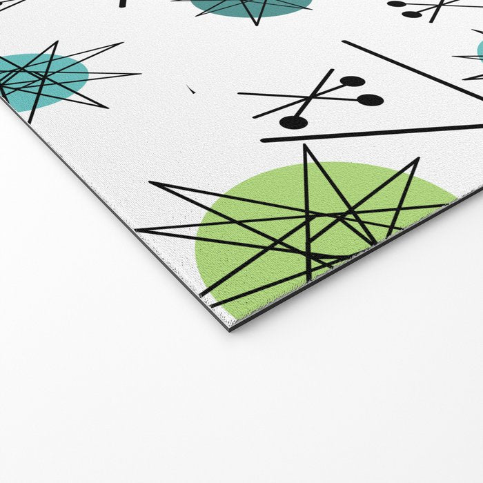 Mid Century Modern Sputnik Starburst Planets 9 Welcome Mat Gallery Image 2