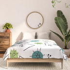 Mid Century Modern Sputnik Starburst Planets 9 Comforter Gallery Image 3