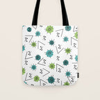 Mid Century Modern Sputnik Starburst Planets 9 Tote Bag Gallery Image 1