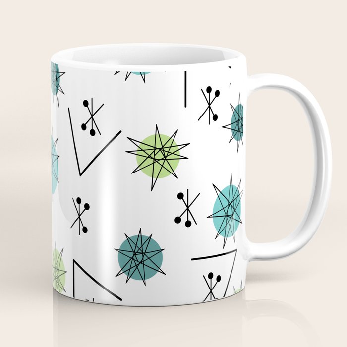 Mid Century Modern Sputnik Starburst Planets 9 Coffee Mug Gallery Image 1