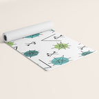 Mid Century Modern Sputnik Starburst Planets 9 Yoga Mat Gallery Image 2