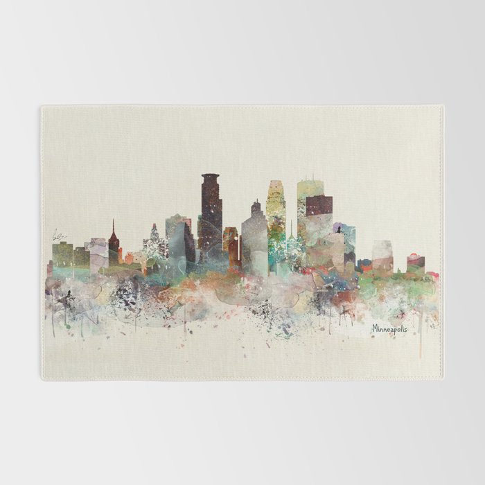 minneapolis minnesota skyline Rug Gallery Image 2