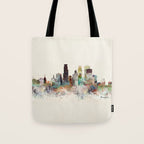 minneapolis minnesota skyline Tote Bag Gallery Image 1