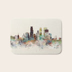 minneapolis minnesota skyline Bath Mat Gallery Image 1
