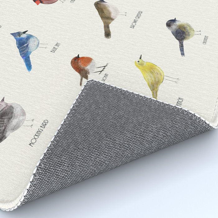little nature birds Rug Gallery Image 4