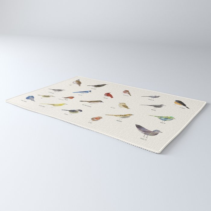 little nature birds Rug Gallery Image 3