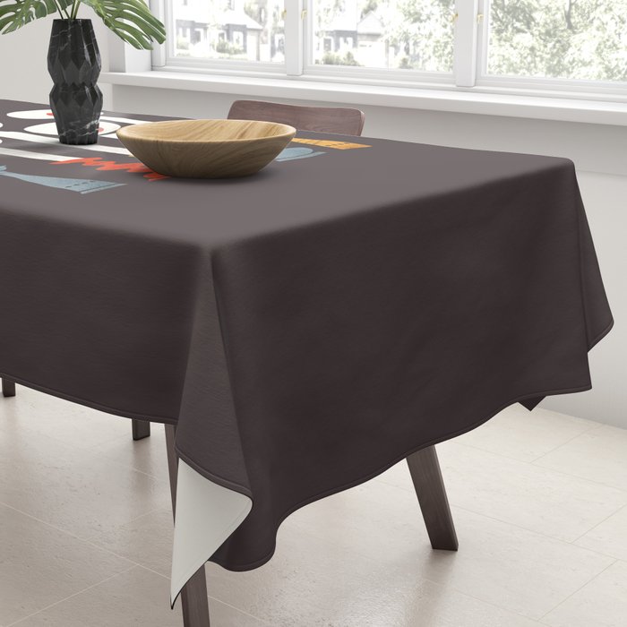 Festive Retro Candles Tablecloth Gallery Image 3