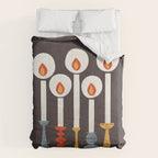 Festive Retro Candles Comforter Gallery Image 6