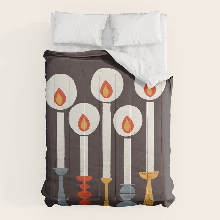 Festive Retro Candles Comforter Gallery Image 6