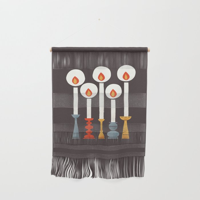 Festive Retro Candles Wall Hanging Gallery Image 1