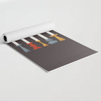 Festive Retro Candles Yoga Mat Gallery Image 2