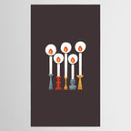 Festive Retro Candles Tablecloth Gallery Image 2