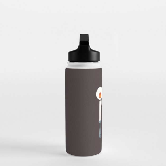 Festive Retro Candles Water Bottle Gallery Image 3