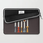 Festive Retro Candles Laptop Sleeve Gallery Image 2